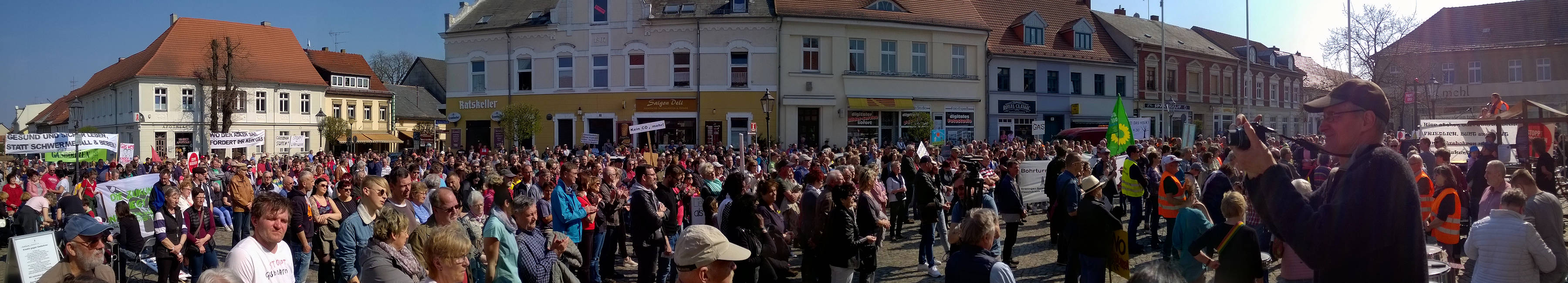 Demo in Zehdenick am 6.4.2019